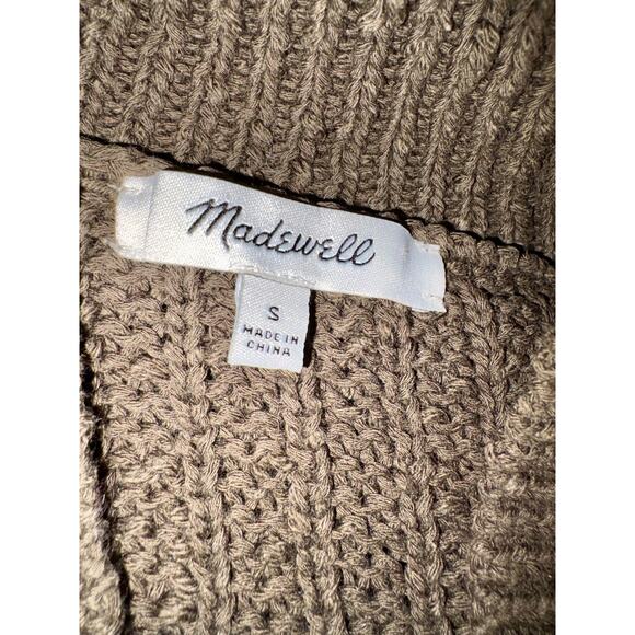 Madewell Chunky Bobble Knit Cardigan Sweater Green Relaxed Fit Boho Cabincore - Picture 13 of 13